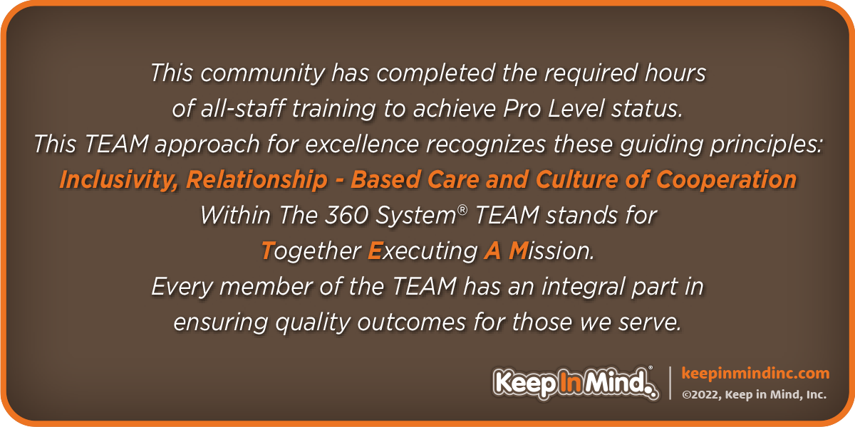 2022-PRO-Level-TEXT-box The Pinnacle of Southaven - Assisted Living and Memory Care - Keep In Mind Text
